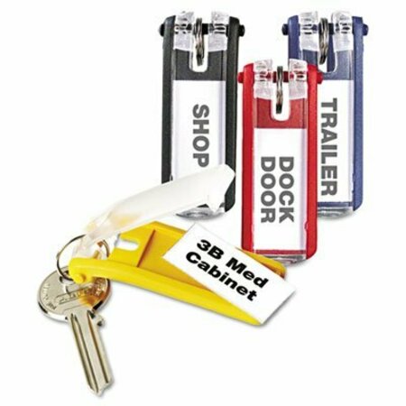 DURABLE OFFICE PRODUCTS Durable, Key Tags For Locking Key Cabinets, Plastic, 1 1/8 X 2 3/4, Assorted, 24PK 194900